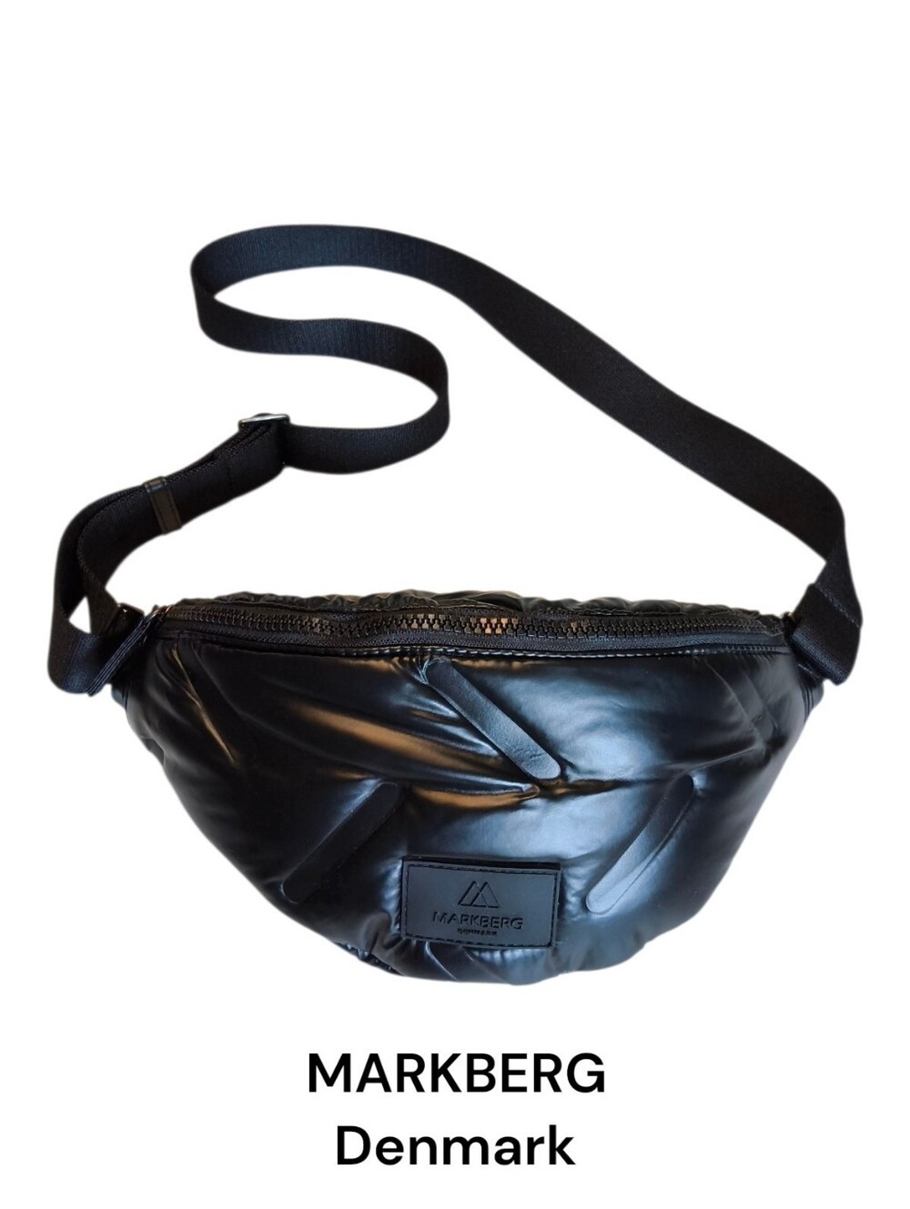 Markberg HalleMBG Black Puffer Bum Bag Seamless Crossbody Belt Bag - Unisex